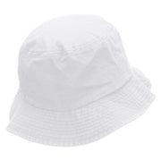 YOLO Unisex Multipurpose Crushable Cotton Twill Bucket Hat - White L