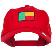 Benin Flag Embroidered Unstructured Cap