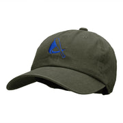 Bat Swing Logo Embroidered Unstructured Cotton Twill Cap