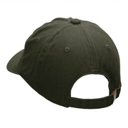 Bat Swing Logo Embroidered Unstructured Cotton Twill Cap