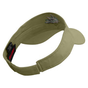 Pike Fish Embroidered Cotton Twill Sun Visor - Khaki OSFM