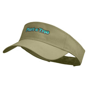 Plant A Tree Embroidered Cotton Twill Sun Visor - Khaki OSFM