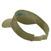 Plant A Tree Embroidered Cotton Twill Sun Visor - Khaki OSFM