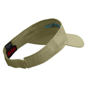 Plant A Tree Embroidered Cotton Twill Sun Visor - Khaki OSFM