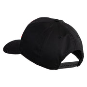 U.S. Marine Retired Red Patched Solid Cotton Twill Pro Style Cap - Black OSFM