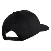 U.S. Marine Retired Red Patched Solid Cotton Twill Pro Style Cap - Black OSFM