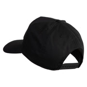 China-Burma-India Veteran Patched Solid Cotton Twill 5 Panel Prostyle Snap Cap - Black OSFM