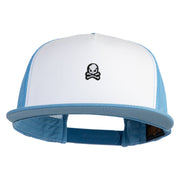 Extra Small Skull Halloween Embroidered Iron On Patched Classic Trucker Cap