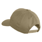 U.S. Marine Retired Red Patched Solid Cotton Twill Pro Style Cap - Khaki OSFM