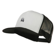 Extra Small Skull Halloween Embroidered Iron On Patched Classic Trucker Cap