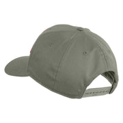 U.S. Marine Retired Red Patched Solid Cotton Twill Pro Style Cap - Grey OSFM