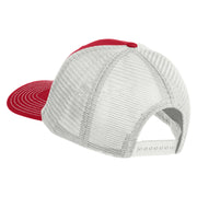 Old English White J Patched Cotton Deluxe Trucker Ball Cap - Cardinal White OSFM