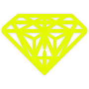 Big Diamond Outline Heat Transfers Sticker