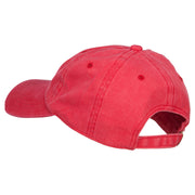 Shark Shape Embroidered Washed Cotton Cap