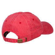 Shark Shape Embroidered Washed Cotton Cap