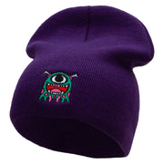 DND Monster Embroidered Short Beanie