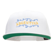 Argentina Decor Embroidered Wool Blend Prostyle Snapback