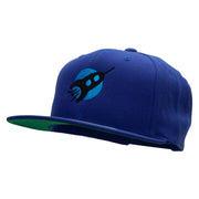 Flying Starship Embroidered Wool Blend Prostyle Snapback