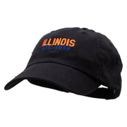 Illionois Year Established Low Profile Pet Spun Washed Cap - Black OSFM