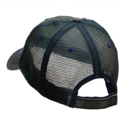 Crossed Bats Embroidered Low Profile Special Cotton Mesh Cap