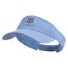 Cool Fox Embroidered Pro Style Cotton Twill Washed Visor - Lt-Blue OSFM