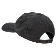 Shark Shape Embroidered Washed Cotton Cap