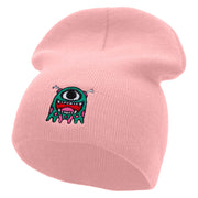 DND Monster Embroidered Short Beanie