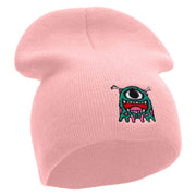 DND Monster Embroidered Short Beanie