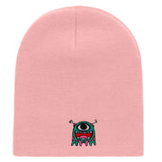 DND Monster Embroidered Short Beanie