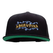 Argentina Decor Embroidered Wool Blend Prostyle Snapback