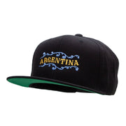 Argentina Decor Embroidered Wool Blend Prostyle Snapback