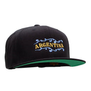 Argentina Decor Embroidered Wool Blend Prostyle Snapback