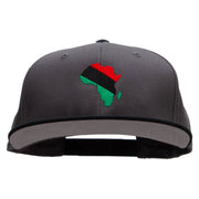 African Kwanzaa Embroidered Two Tone Flat Bill Snapback