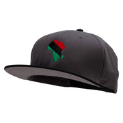 African Kwanzaa Embroidered Two Tone Flat Bill Snapback