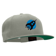 Flying Starship Embroidered Wool Blend Prostyle Snapback