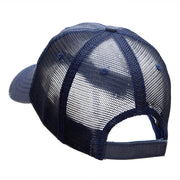 Crossed Bats Embroidered Low Profile Special Cotton Mesh Cap