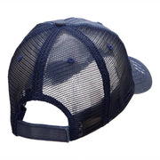 Crossed Bats Embroidered Low Profile Special Cotton Mesh Cap