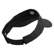 Cool Fox Embroidered Pro Style Cotton Twill Washed Visor - Black OSFM