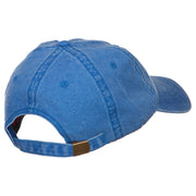 Shark Shape Embroidered Washed Cotton Cap