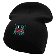 DND Monster Embroidered Short Beanie