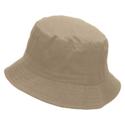 Flex Embroidered Pigment Dyed Bucket Hat - Khaki OSFM