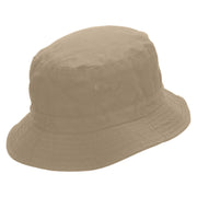 Flex Embroidered Pigment Dyed Bucket Hat - Khaki OSFM