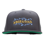 Argentina Decor Embroidered Wool Blend Prostyle Snapback