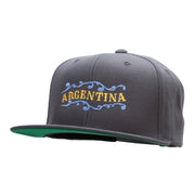 Argentina Decor Embroidered Wool Blend Prostyle Snapback