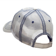 Crossed Bats Embroidered Low Profile Special Cotton Mesh Cap