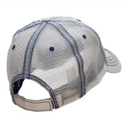 Crossed Bats Embroidered Low Profile Special Cotton Mesh Cap