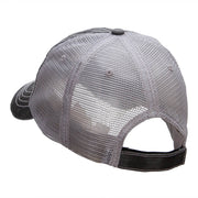 Crossed Bats Embroidered Low Profile Special Cotton Mesh Cap