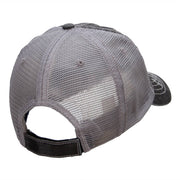 Crossed Bats Embroidered Low Profile Special Cotton Mesh Cap