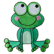 Cute Bulgey Eyed Frog Iron on Patch