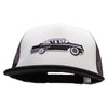 Cadillac Car Patched Flat Bill Foam Camo Mesh Trucker Cap